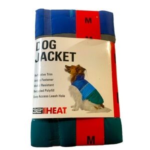 NWT 32 Degrees Heat Dog Jacket Polar Fleece, Easy Access Leash Hole SZ.M…